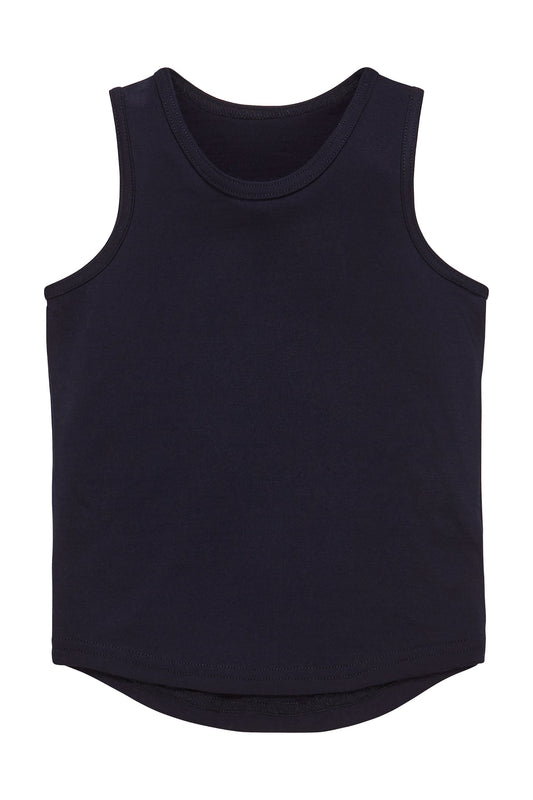 Merino Tank, Midnight Blue