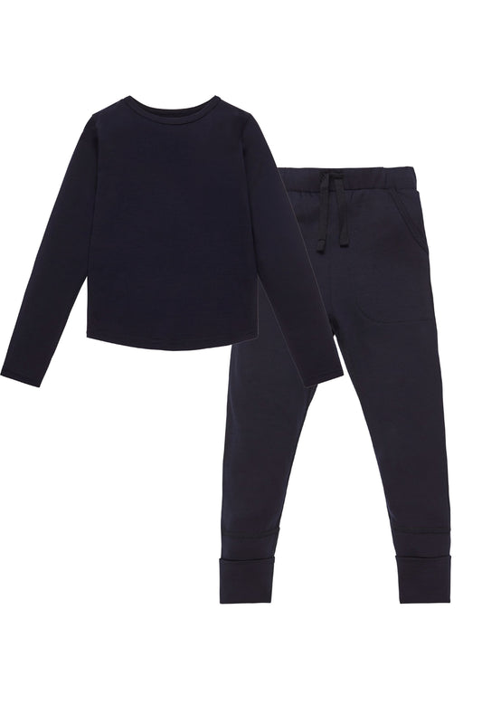 Kids Base layer Signature Set Midnight Blue