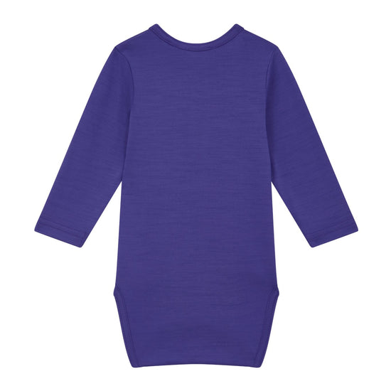 Aroha Collection Merino Baby Bodysuit, Mineral Purple - Smalls MerinoBodysuit