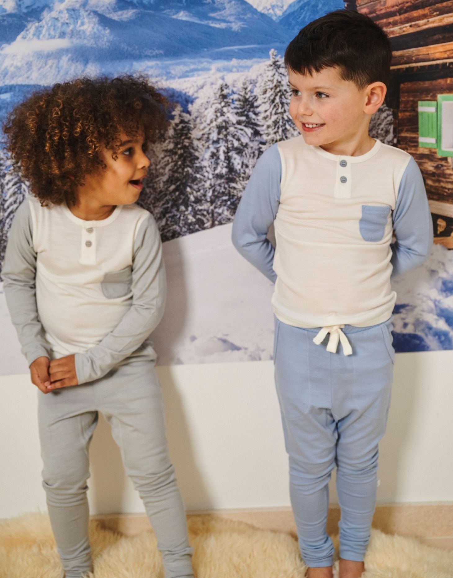 Baseball Tee, Rachel Riley for Smalls, Dusty Blue - SmallsLong Sleeve