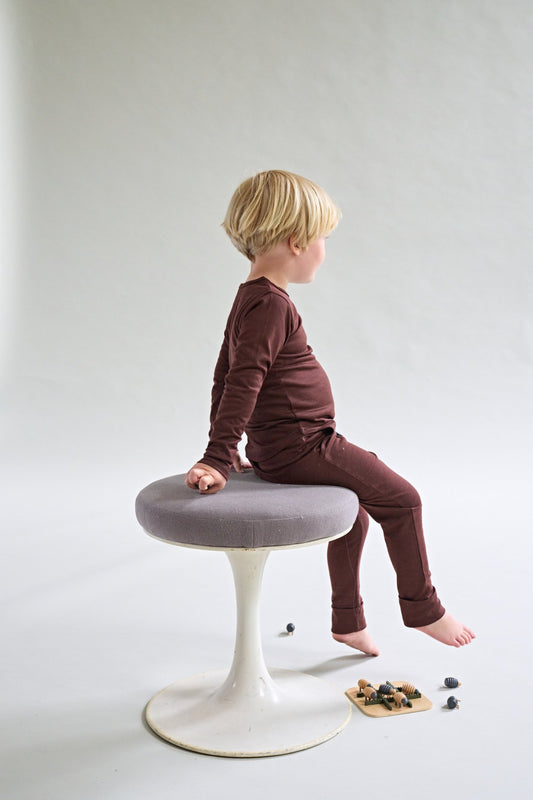 Merino Long Sleeve, Chocolate Brown - SmallsLong Sleeve Top