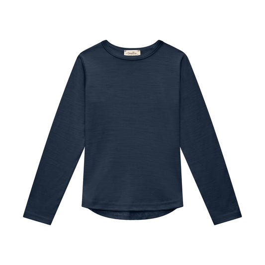 Merino Long Sleeve, French Navy - SmallsLong Sleeve Top