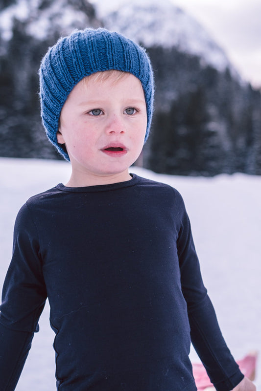 Merino Long Sleeve, French Navy - SmallsLong Sleeve Top