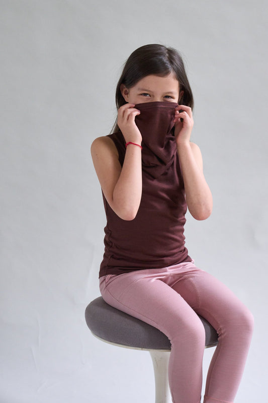 Merino Snood, Chocolate Brown - SmallsSnood