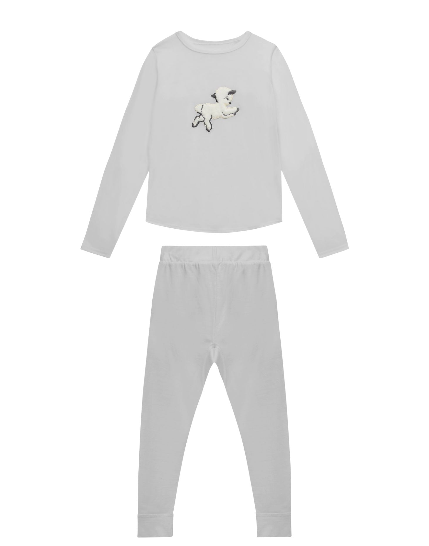 Vintage Lamb Base Set, Rachel Riley for Smalls, Moon Grey - SmallsBaselayer Set