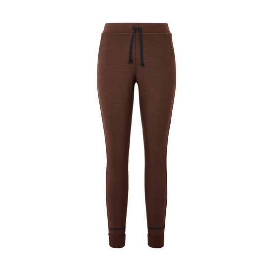 Womens Merino Wool Legging Baselayer in Brown