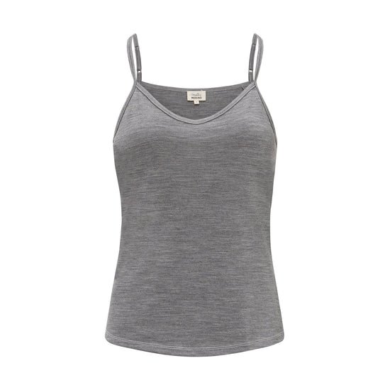 Womens Merino Cami, Grey Marle - SmallsCamisole