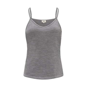 Womens Merino Cami, Grey Marle - SmallsCamisole