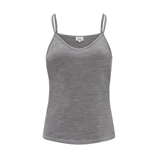 Womens Merino Cami, Grey Marle - SmallsCamisole
