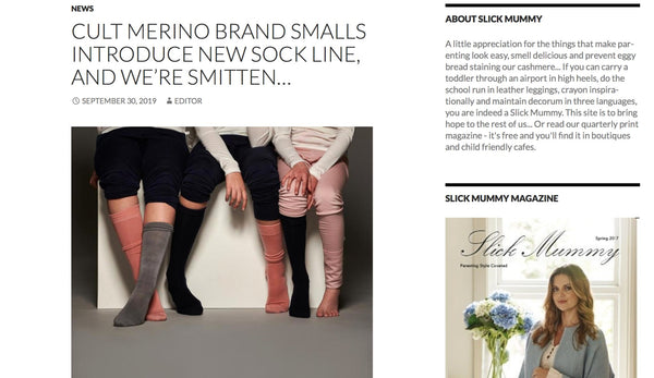 Slick Mummy introduces Smalls new sock line - Smalls Merino