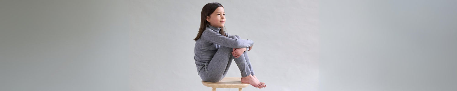 Kids Merino Wool Polo Neck - Smalls Merino