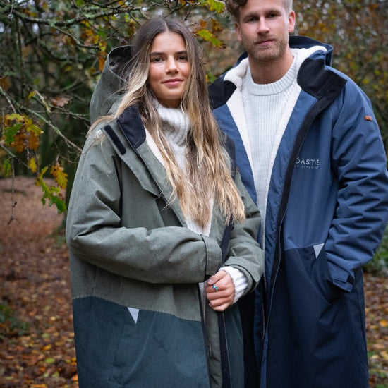 Adult Waterproof Changing Robe | Antique Olive - Smalls MerinoWeatherproof Robes