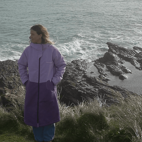 Adult Waterproof Changing Robe | Lilac - Smalls MerinoWeatherproof Robes