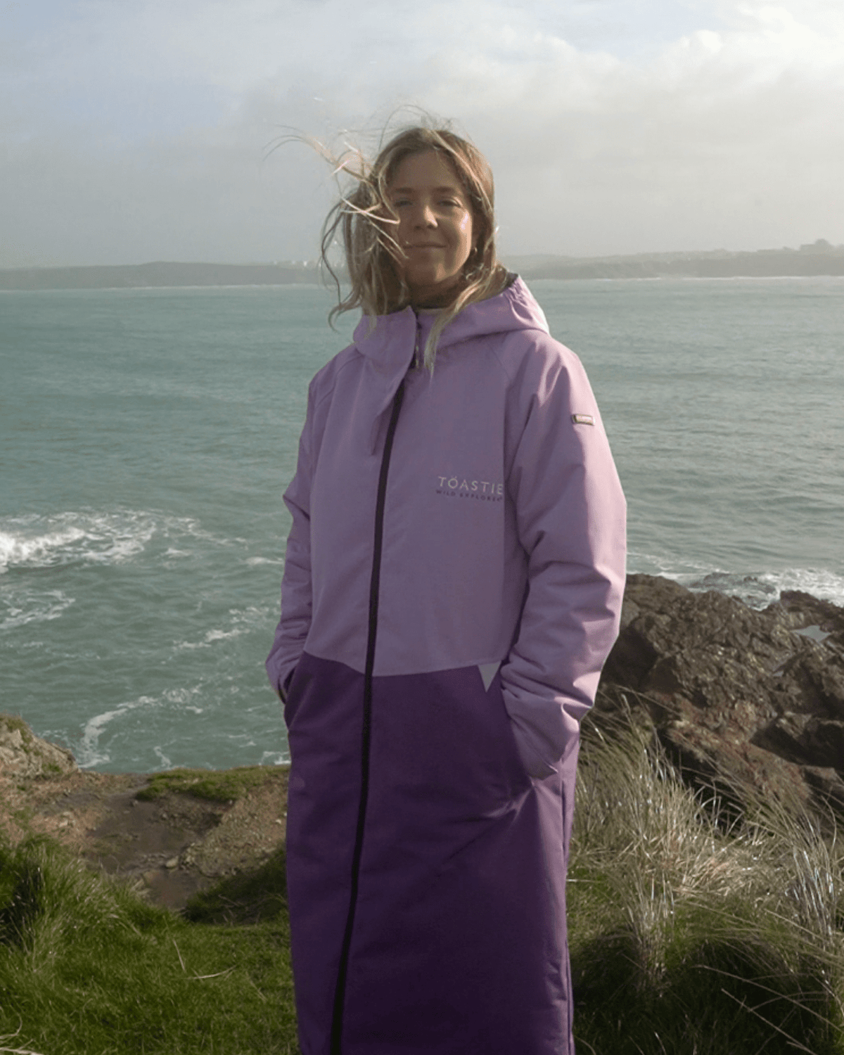 Adult Waterproof Changing Robe | Lilac - Smalls MerinoWeatherproof Robes