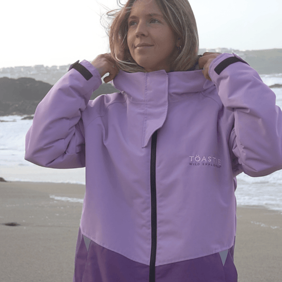 Adult Waterproof Changing Robe | Lilac - Smalls MerinoWeatherproof Robes