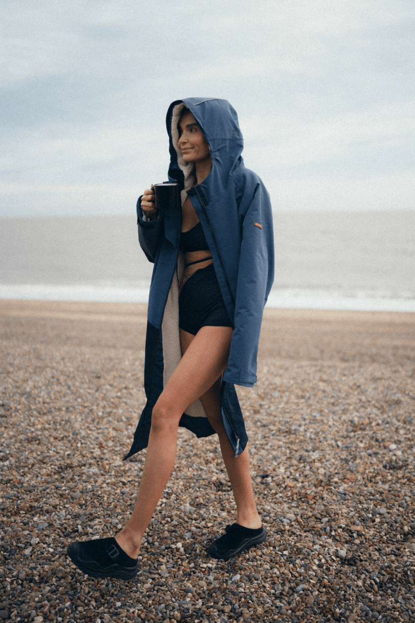 Adult Waterproof Changing Robe | Navy - Smalls MerinoWeatherproof Robes