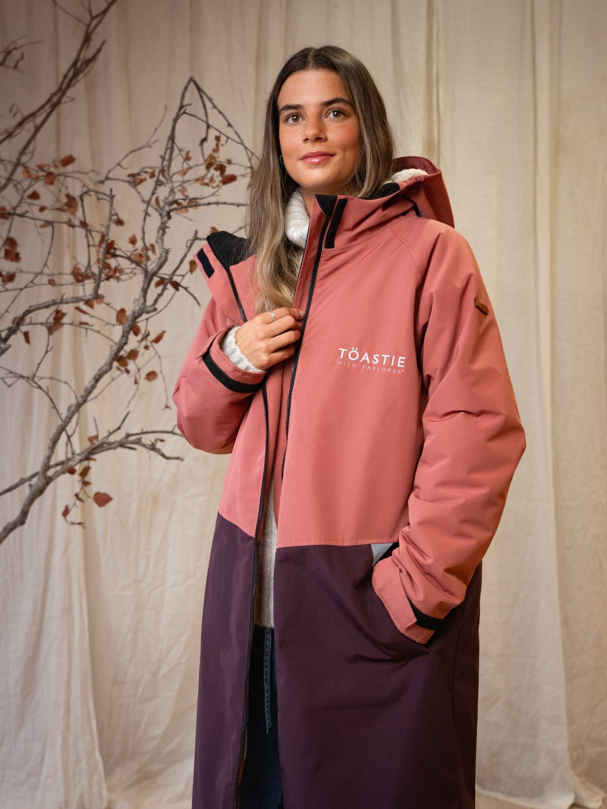 Adult Waterproof Changing Robe | Rose Pink - Smalls MerinoWeatherproof Robes