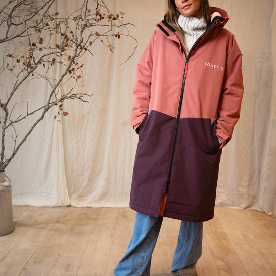 Adult Waterproof Changing Robe | Rose Pink - Smalls MerinoWeatherproof Robes