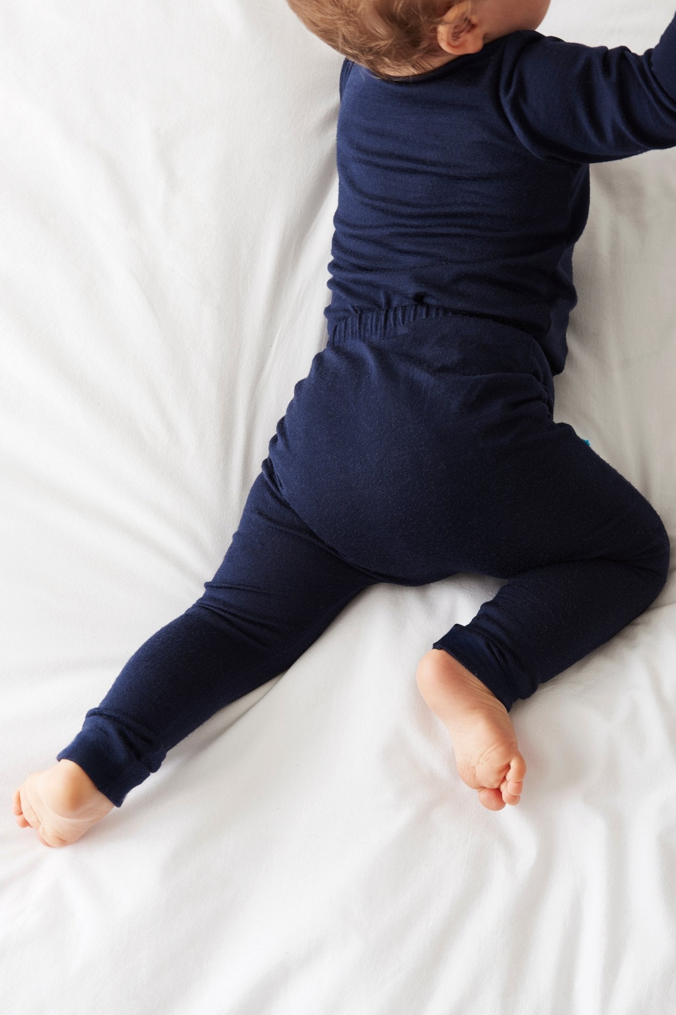 Aroha Baby 24hr Trouser in French Navy - Smalls MerinoTrouser