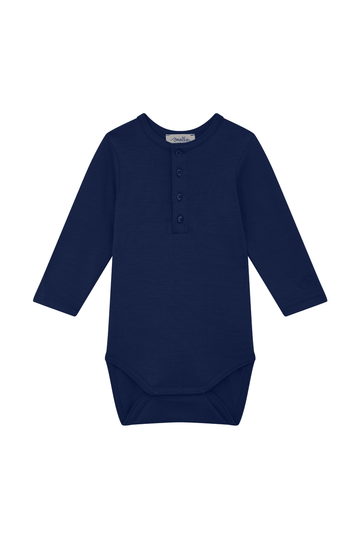 Aroha Base in French Navy - Smalls MerinoBodysuit