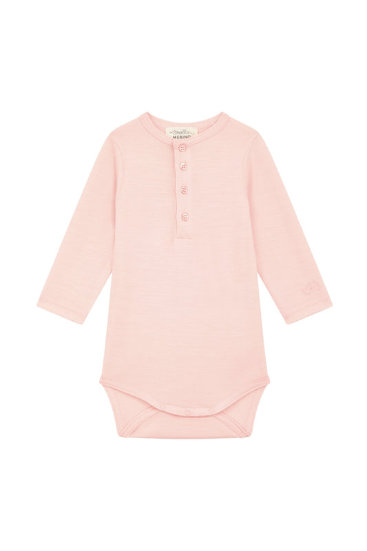 Aroha Base Pink Peach Blossom - Smalls MerinoBodysuit