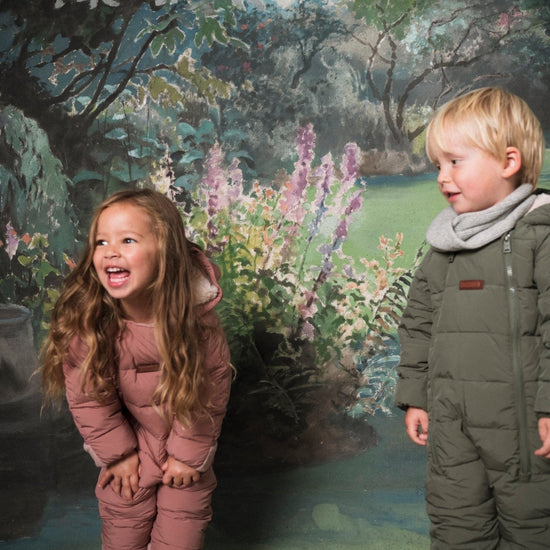 Cloud Onesie Snowsuit | Damask Pink - Smalls MerinoCloud Onesies