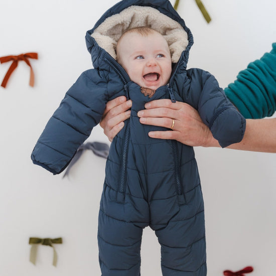 Cloud Onesie Snowsuit | Ink Navy - Smalls MerinoCloud Onesies
