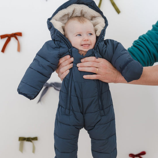 Cloud Onesie Snowsuit | Ink Navy - Smalls MerinoCloud Onesies