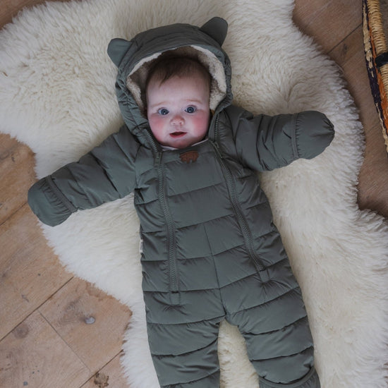 Cloud Onesie Snowsuit | Sage - Smalls MerinoCloud Onesies