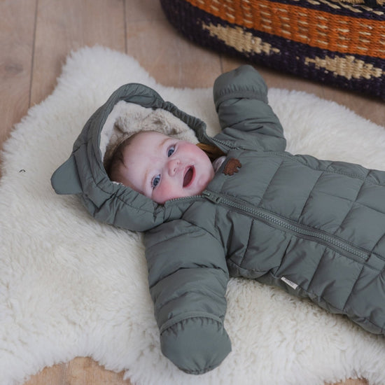 Cloud Onesie Snowsuit | Sage - Smalls MerinoCloud Onesies
