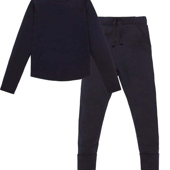 Kids Base layer Signature Set Midnight Blue - Smalls Merino