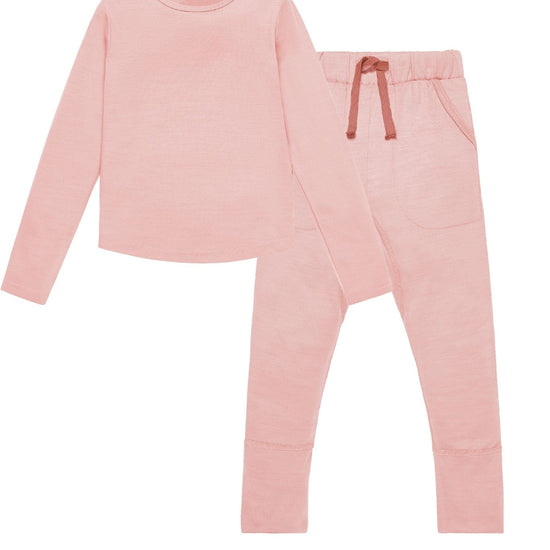 Kids Base layer Signature Set Pink - Smalls Merino
