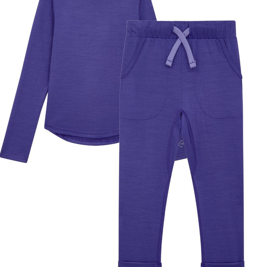 Kids Base layer Signature Set Purple - Smalls Merino