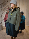 Kids Waterproof Changing Robe | Antique Olive - Smalls MerinoWeatherproof Robes