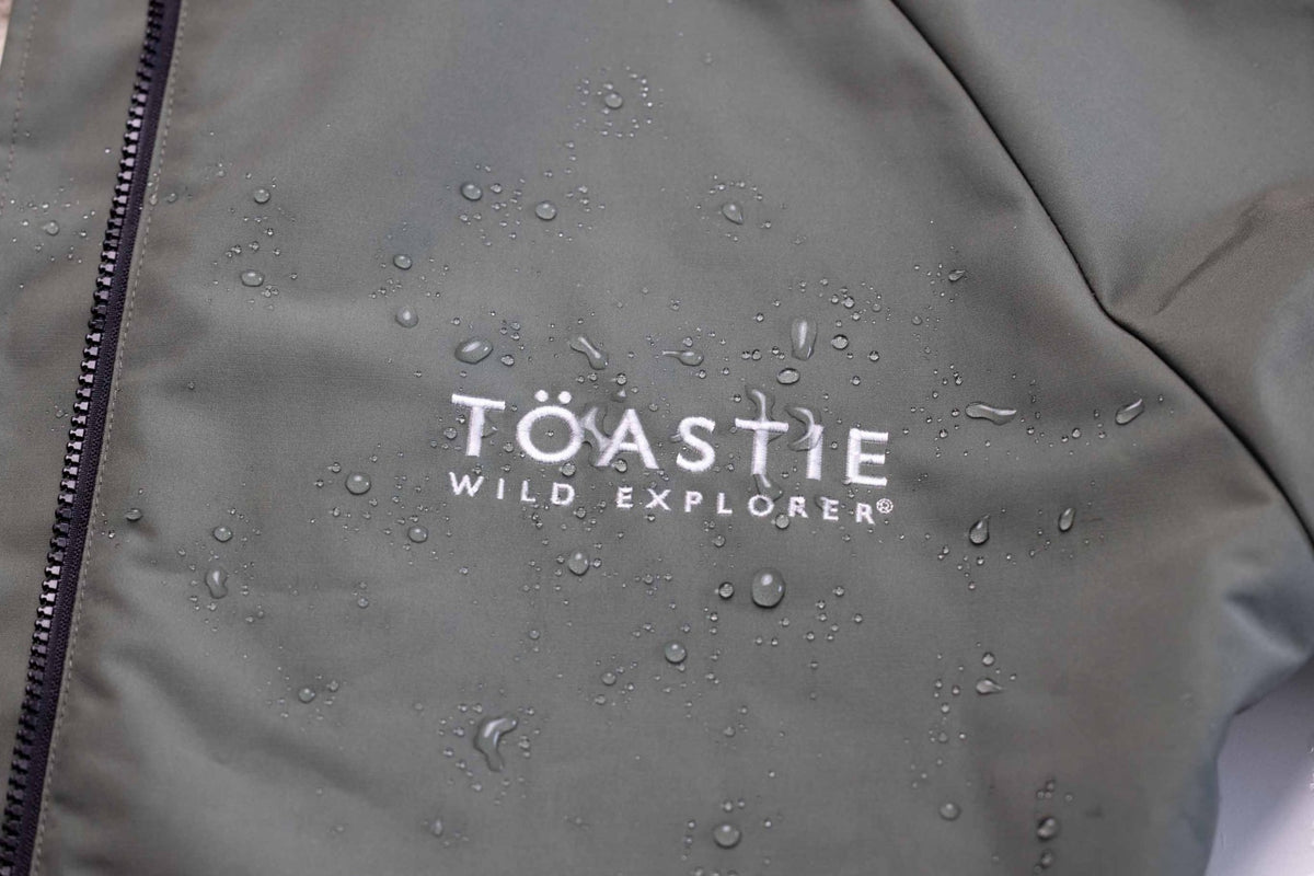 Kids Waterproof Changing Robe | Antique Olive - Smalls MerinoWeatherproof Robes