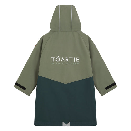 Kids Waterproof Changing Robe | Antique Olive - Smalls MerinoWeatherproof Robes