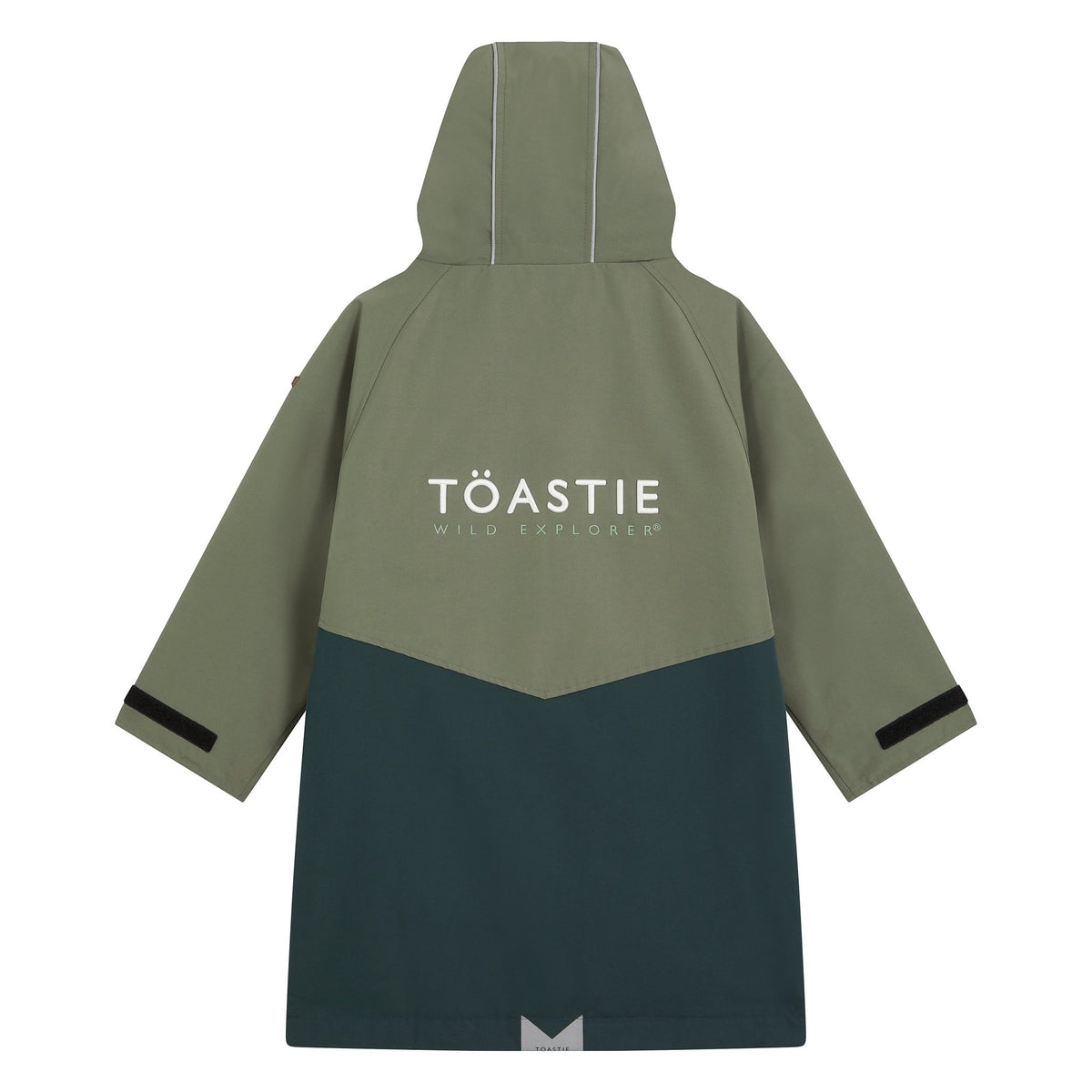 Kids Waterproof Changing Robe | Antique Olive - Smalls MerinoWeatherproof Robes