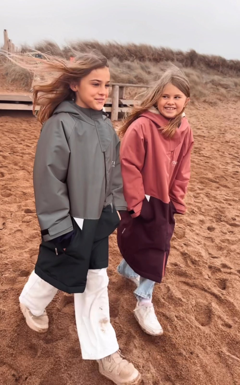 Kids Waterproof Changing Robe | Antique Olive - Smalls MerinoWeatherproof Robes