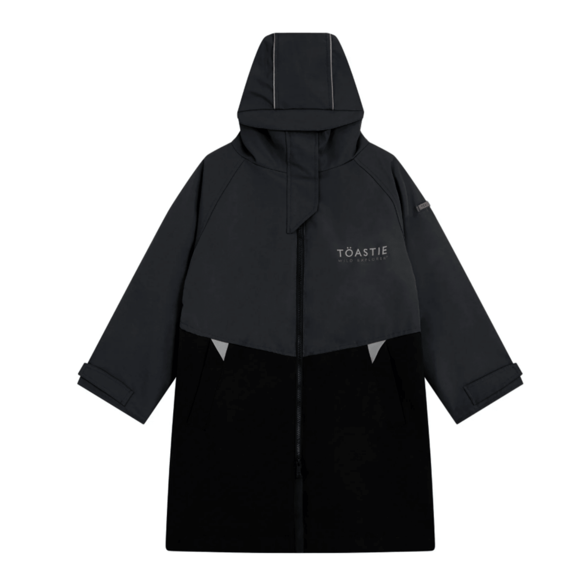 Kids Waterproof Changing Robe | Black - Smalls MerinoWeatherproof Robes