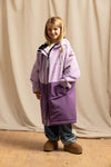 Kids Waterproof Changing Robe | Lilac - Smalls MerinoWeatherproof Robes