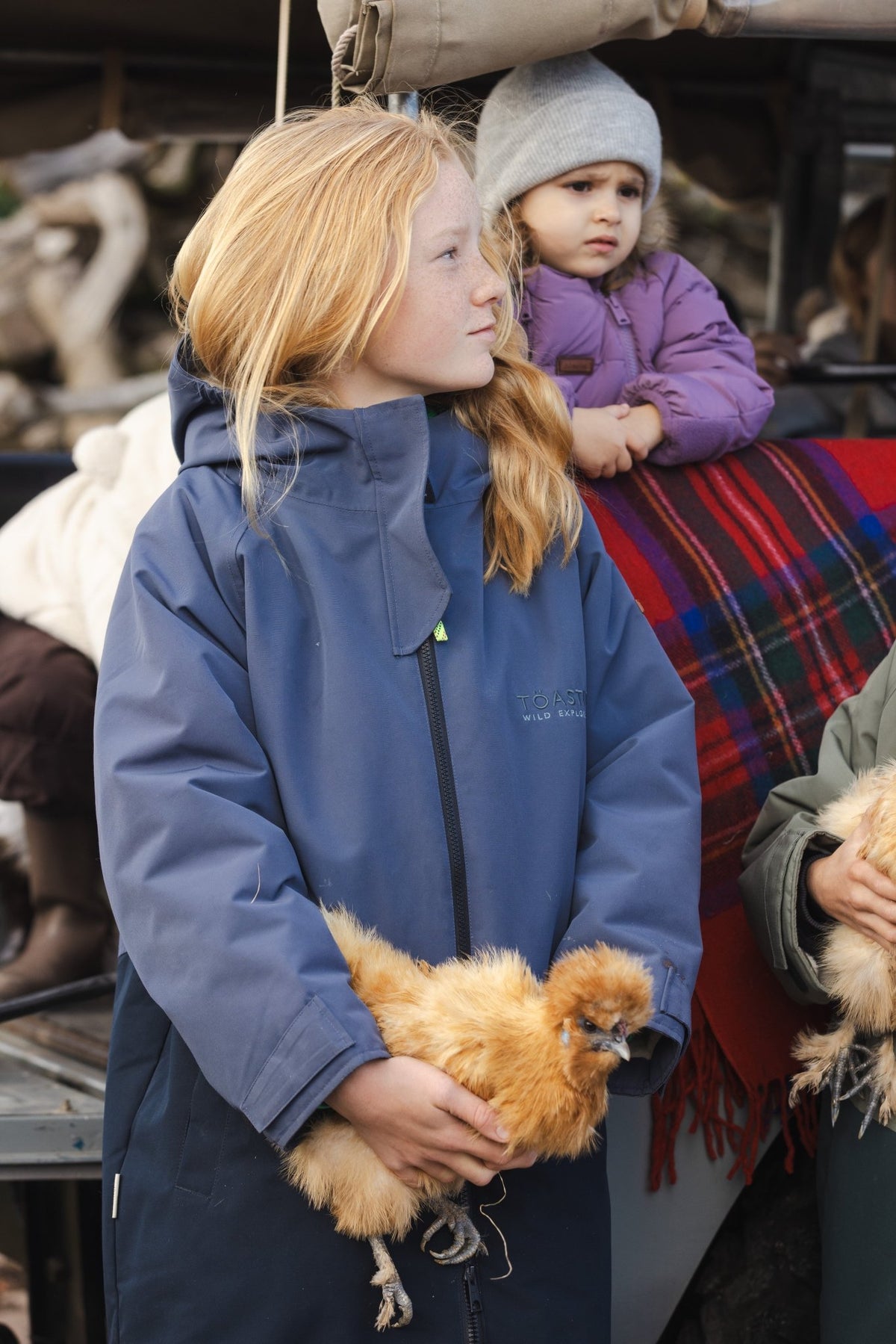 Kids Waterproof Changing Robe | Navy - Smalls MerinoWeatherproof Robes