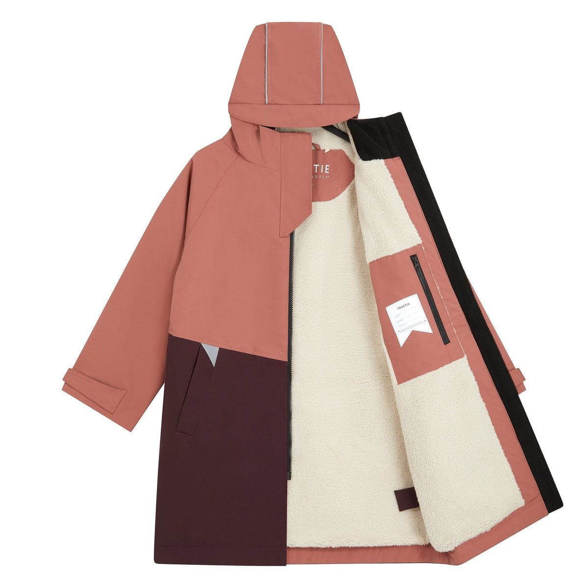 Kids Waterproof Changing Robe | Rose Pink - Smalls MerinoWeatherproof Robes