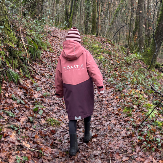 Kids Waterproof Changing Robe | Rose Pink - Smalls MerinoWeatherproof Robes