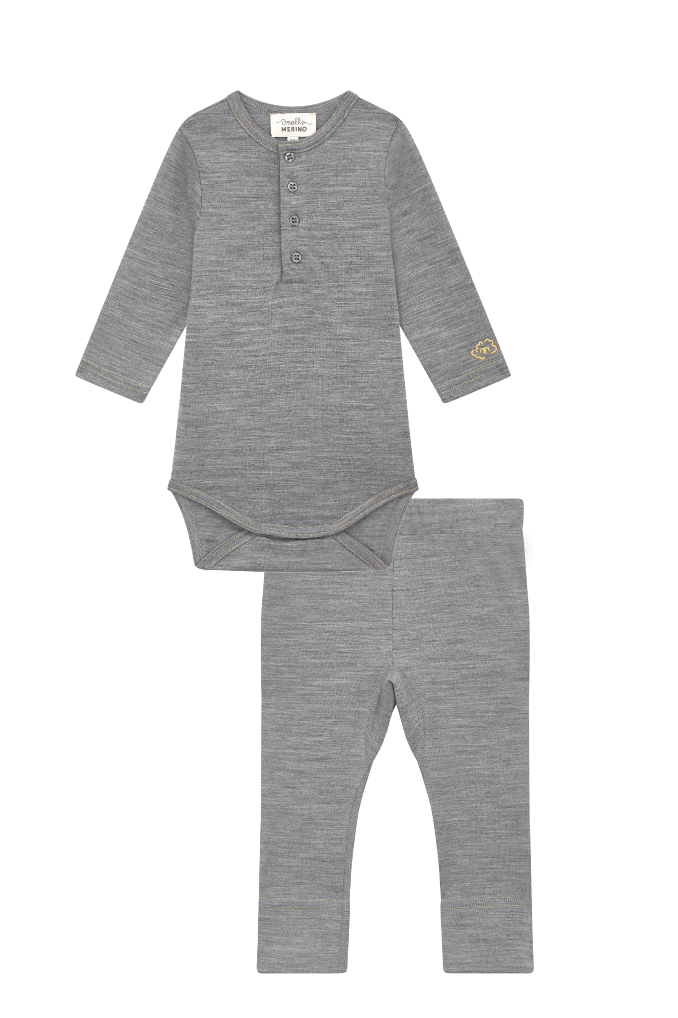 Merino Baby Signature Set Grey Marle - Smalls Merino