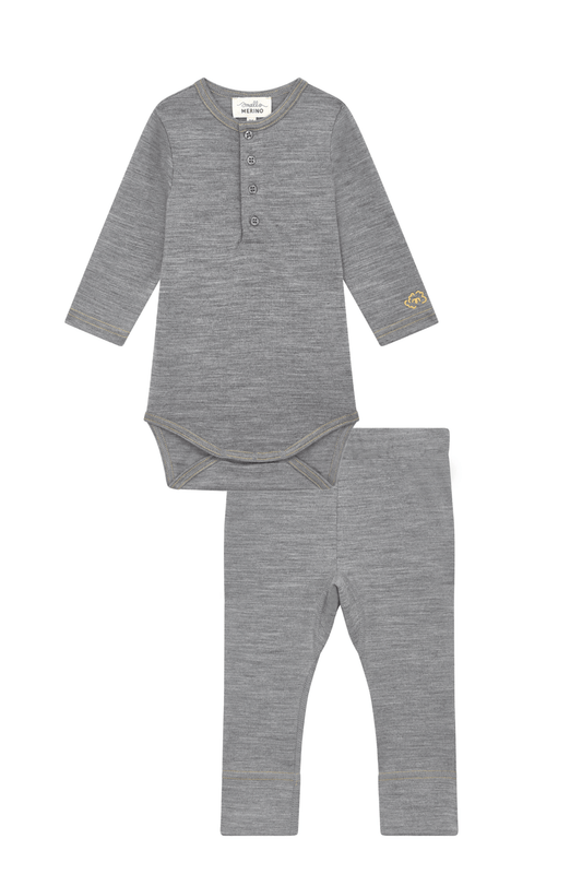 Merino Baby Signature Set Grey Marle - Smalls Merino