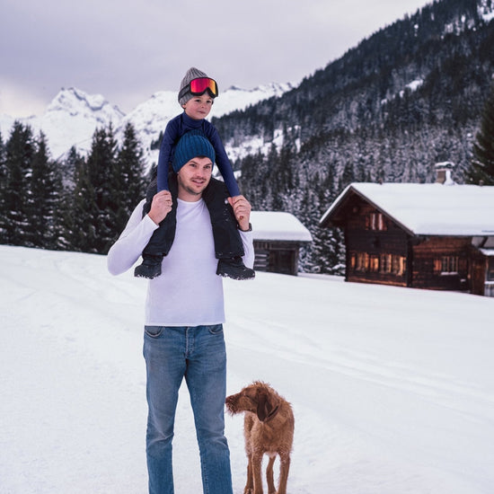 Merino Polo Neck, Midnight Blue - Smalls MerinoPolo Neck