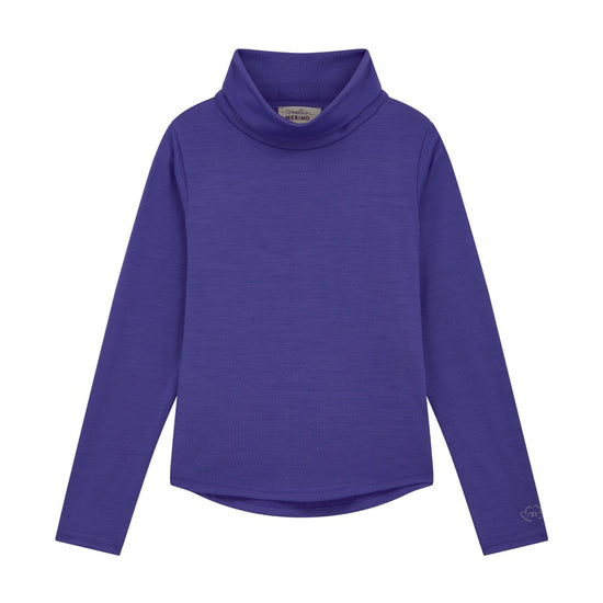 Merino Polo Neck, Mineral Purple - Smalls MerinoTrouser