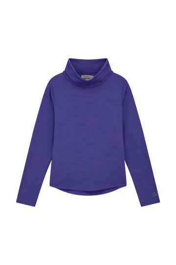 Merino Polo Neck, Mineral Purple - Smalls MerinoTrouser