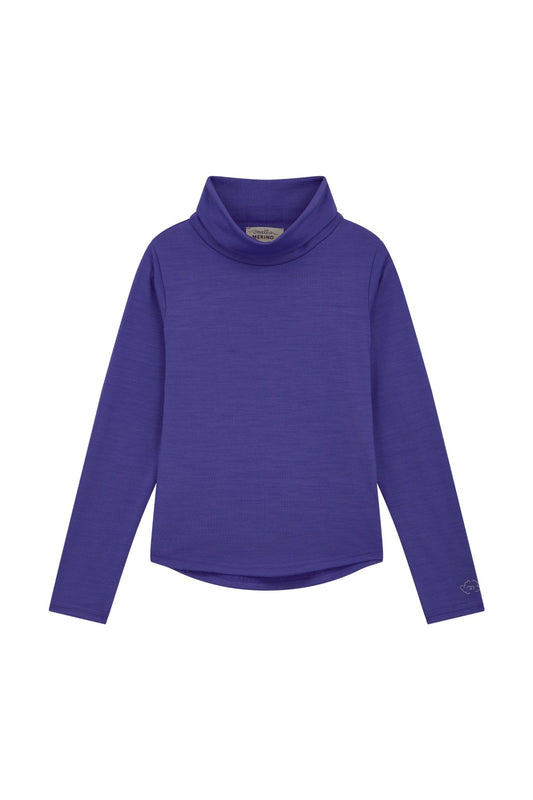 Merino Polo Neck, Mineral Purple - Smalls MerinoTrouser