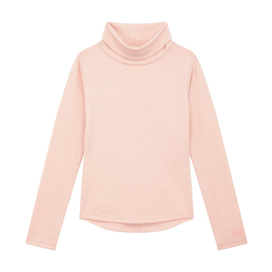 Merino Polo Neck, Pink Peach Blossom - Smalls MerinoPolo Neck